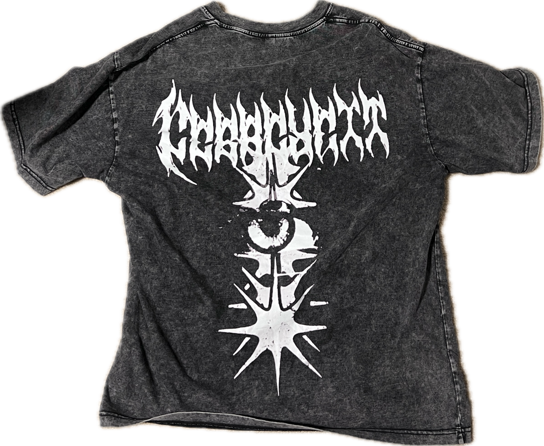 Oversized Rock Washed T-Shirt  "Nerve & Sight"
