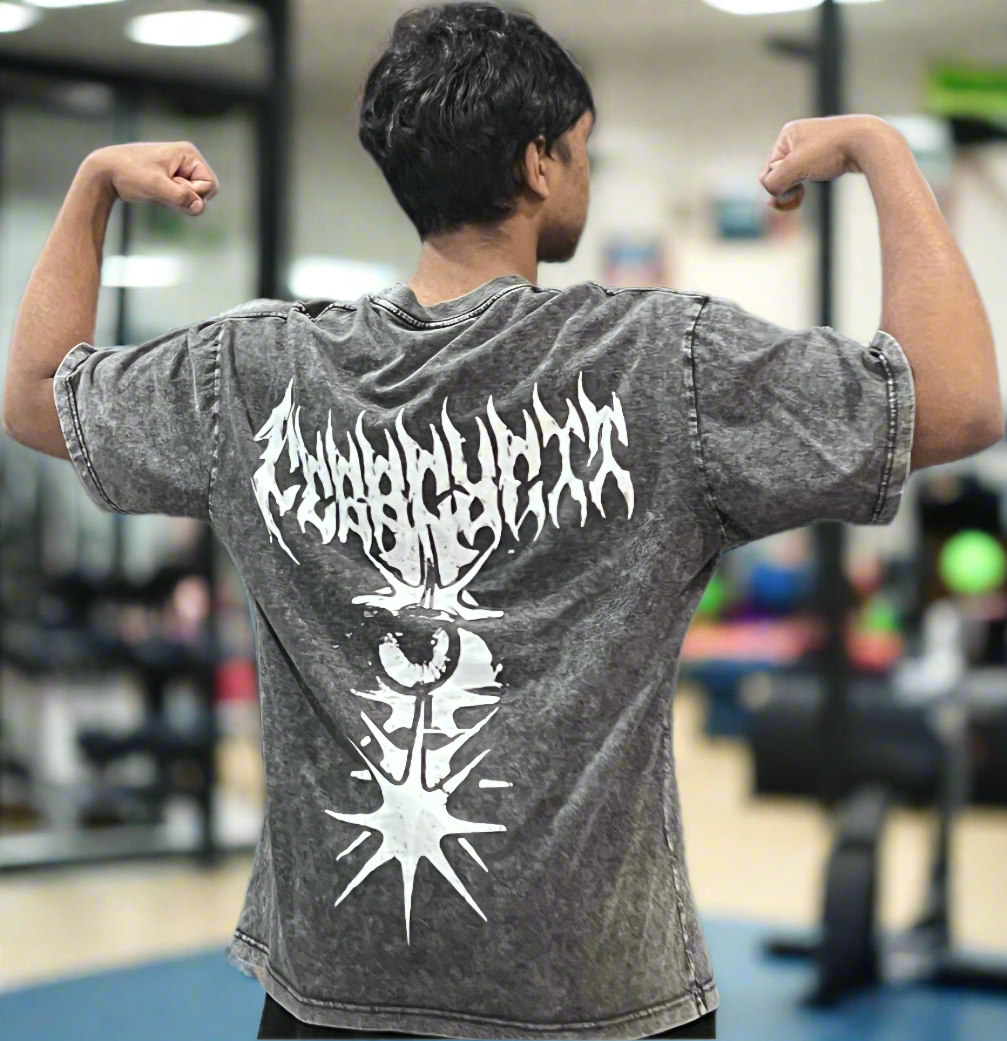 Oversized Rock Washed T-Shirt  "Nerve & Sight"