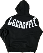 Load image into Gallery viewer, LegacyFit Essential Zip-up Hoodie Black Wash
